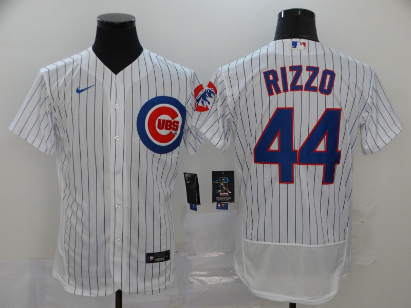 Men Chicago Cubs 44 Rizzo White Elite Nike MLB Jerseys